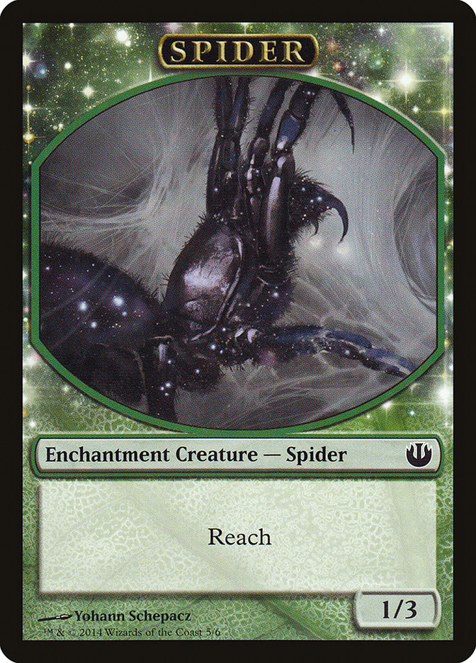 Spider Token [Journey into Nyx Tokens] Magic: The Gathering