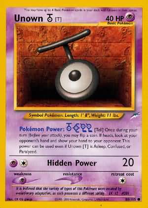 Unown [T] (88/105) [Neo Destiny Unlimited] Pokémon