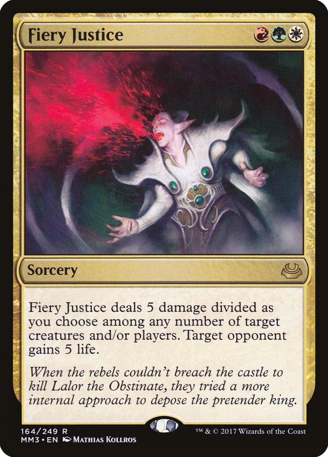 Fiery Justice [Modern Masters 2017] Magic: The Gathering