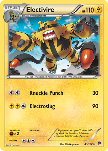Electivire (43/122) [XY: BREAKpoint] Pokémon