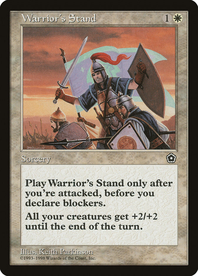 Warrior's Stand [Portal Second Age] Magic: The Gathering