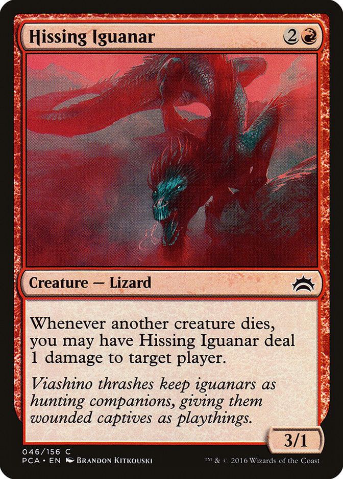 Hissing Iguanar [Planechase Anthology] Magic: The Gathering