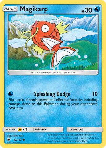 Magikarp (32/147) [Sun & Moon: Burning Shadows] Pokémon