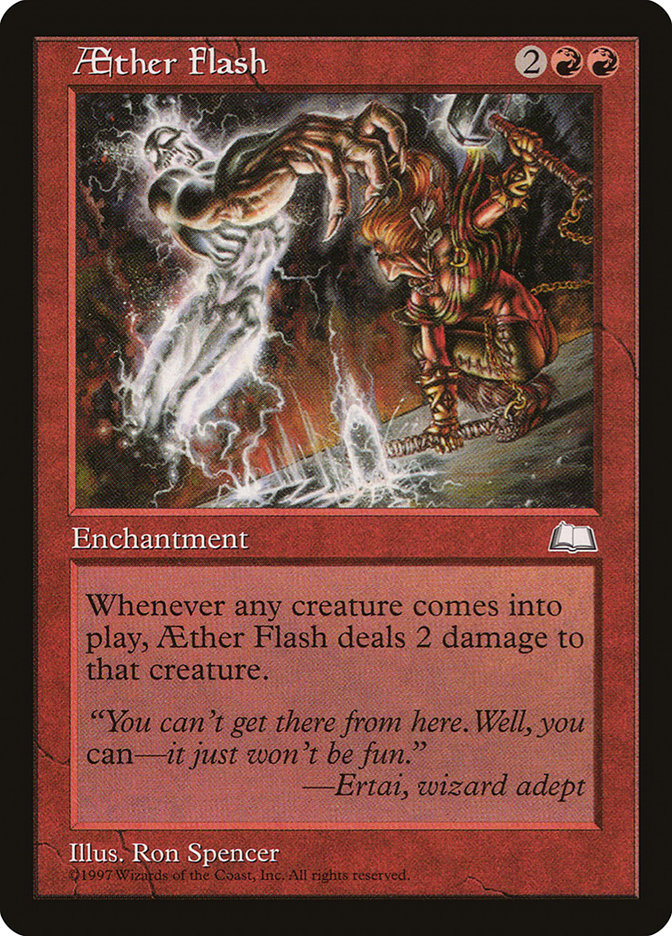 Aether Flash [Weatherlight] Magic: The Gathering