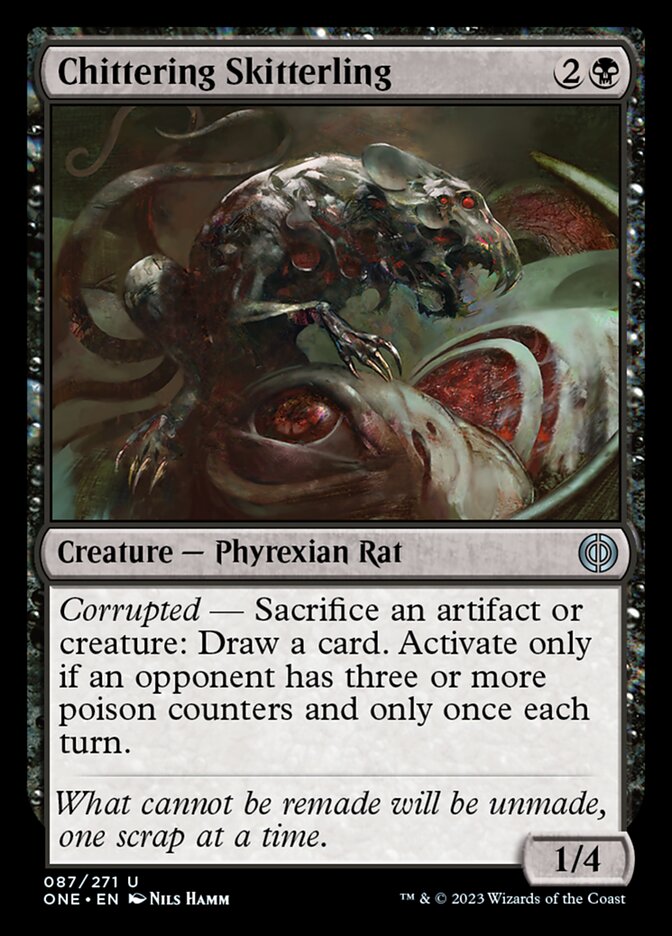 Chittering Skitterling [Phyrexia: All Will Be One] Magic: The Gathering