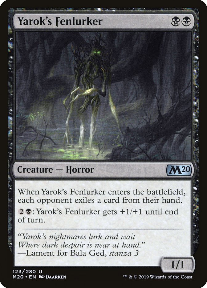 Yarok's Fenlurker [Core Set 2020] Magic: The Gathering
