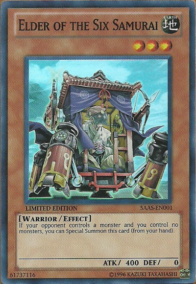 Elder of the Six Samurai [SAAS-EN001] Super Rare Yu-Gi-Oh!