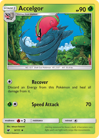 Accelgor (9/111) [Sun & Moon: Crimson Invasion] Pokémon