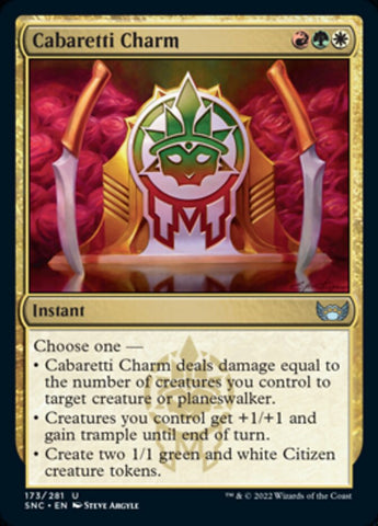 Cabaretti Charm [Streets of New Capenna] Magic: The Gathering