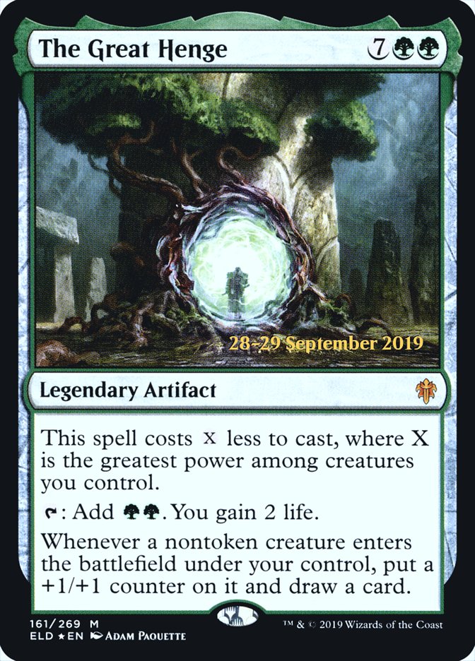 The Great Henge [Throne of Eldraine Prerelease Promos] Magic: The Gathering