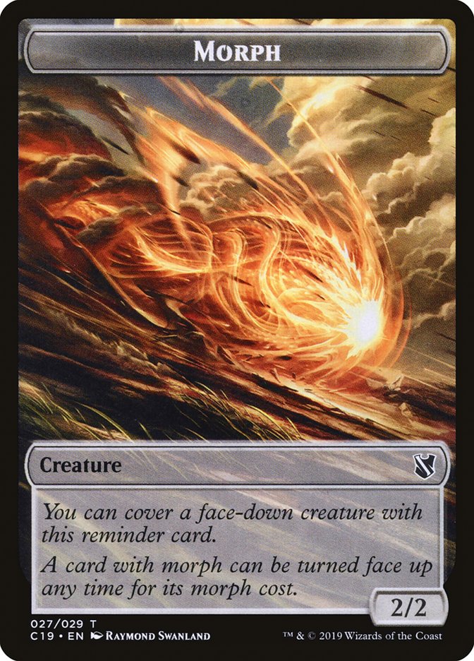 Assassin // Morph Double-Sided Token [Commander 2019 Tokens] Magic: The Gathering
