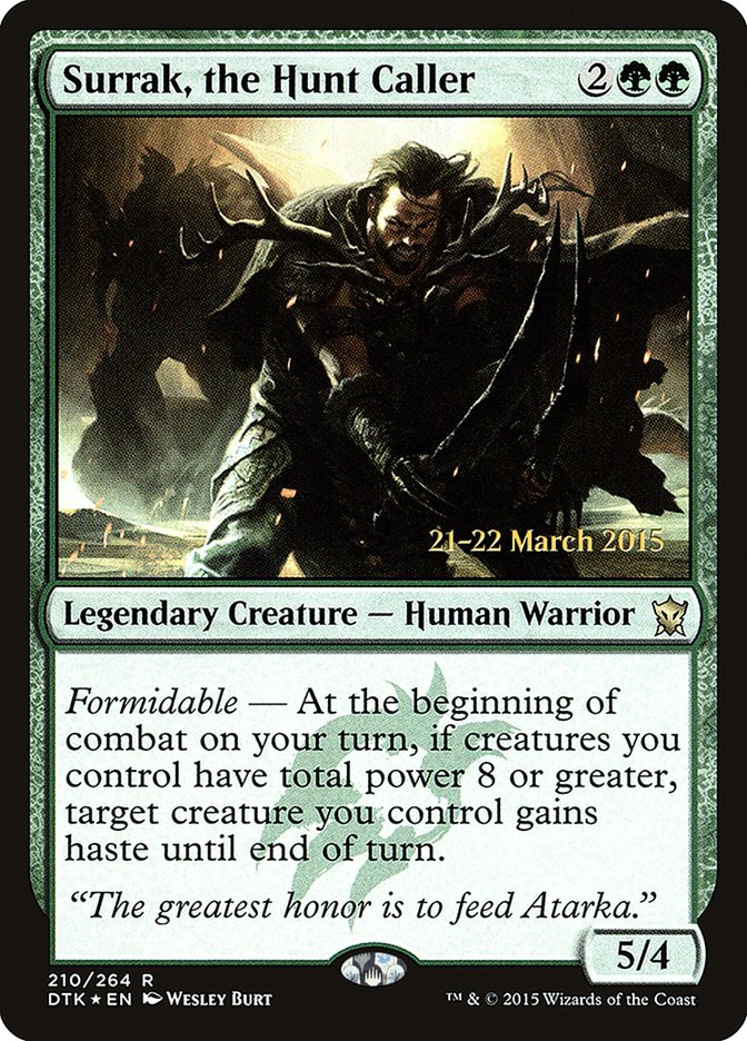 Surrak, the Hunt Caller [Dragons of Tarkir Prerelease Promos] Magic: The Gathering