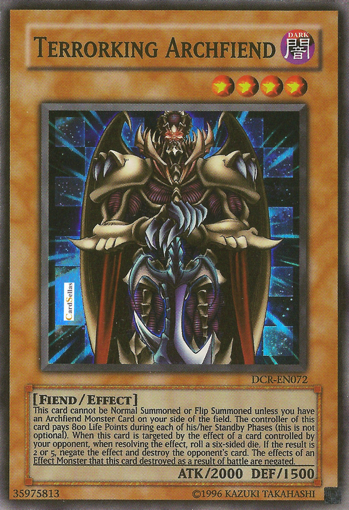 Terrorking Archfiend [DCR-EN072] Super Rare Yu-Gi-Oh!