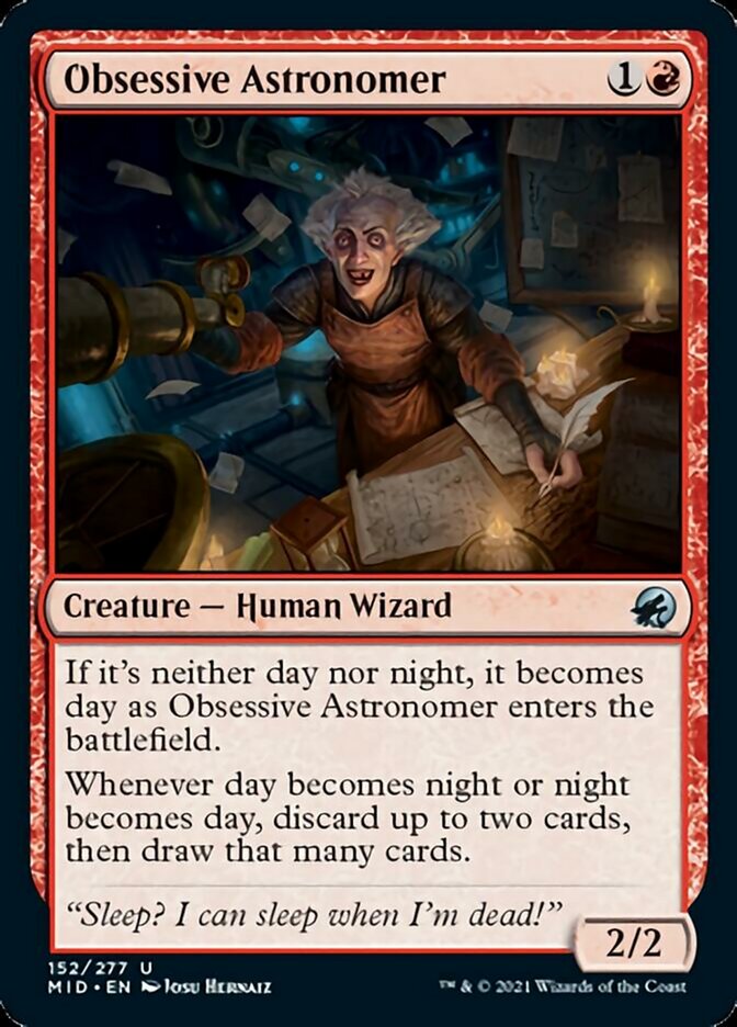 Obsessive Astronomer [Innistrad: Midnight Hunt] Magic: The Gathering