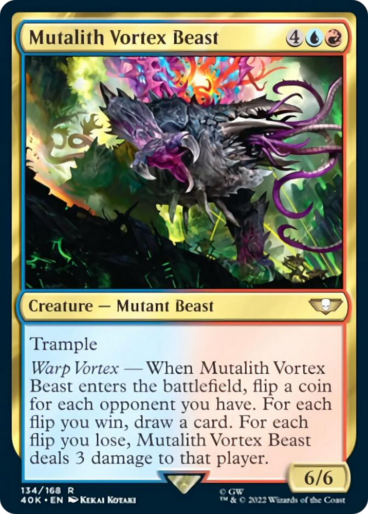 Mutalith Vortex Beast (Surge Foil) [Warhammer 40,000] Magic: The Gathering