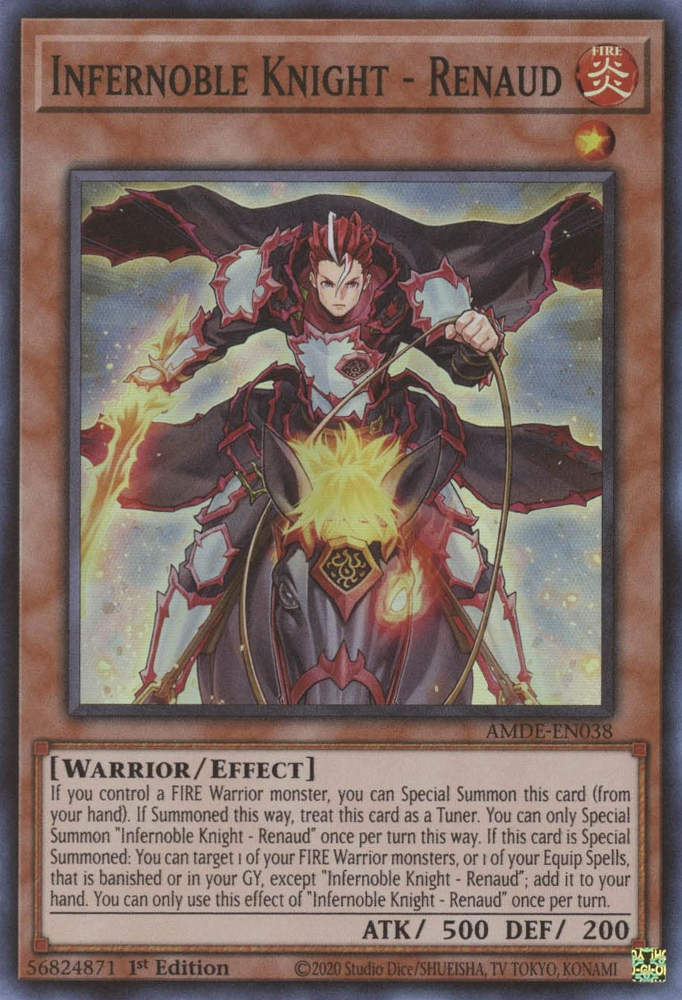 Infernoble Knight - Renaud [AMDE-EN038] Super Rare Yu-Gi-Oh!