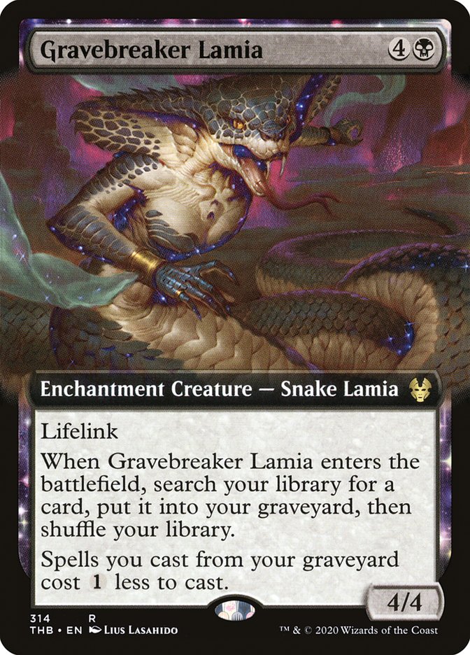 Gravebreaker Lamia (Extended Art) [Theros Beyond Death] Magic: The Gathering