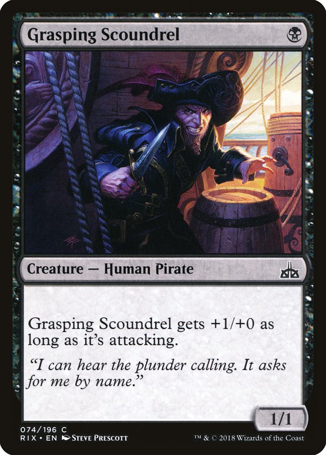 Grasping Scoundrel [Rivals of Ixalan] Magic: The Gathering