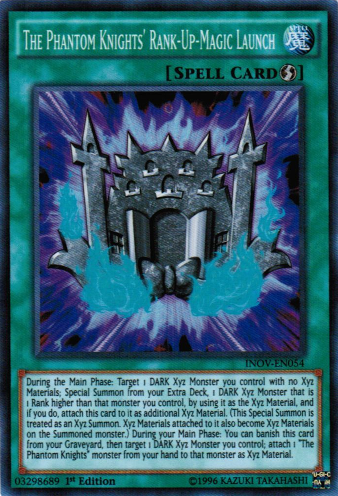 The Phantom Knights' Rank-Up-Magic Launch [INOV-EN054] Super Rare Yu-Gi-Oh!