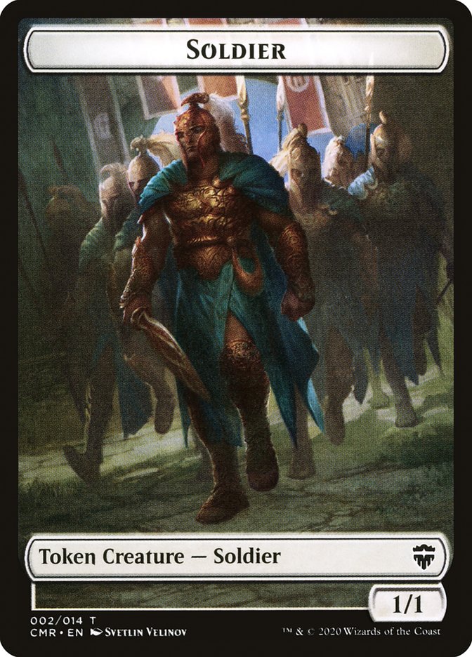 Soldier // The Monarch Double-Sided Token [Commander Legends Tokens] Magic: The Gathering