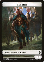 Soldier // The Monarch Double-Sided Token [Commander Legends Tokens] Magic: The Gathering