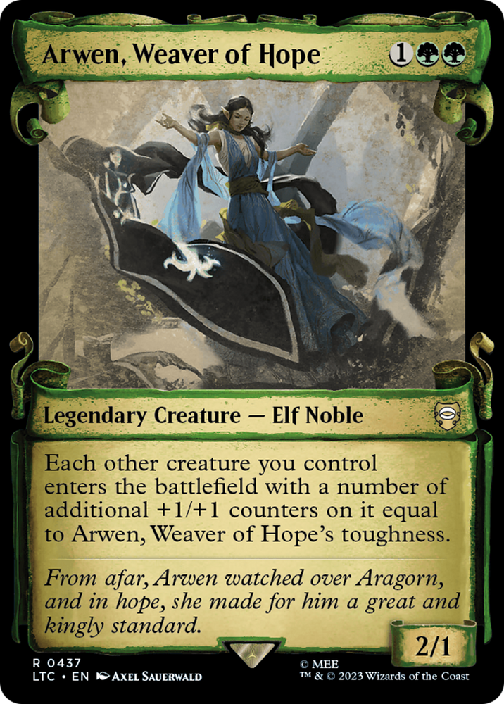 Arwen, Weaver of Hope [The Lord of the Rings: Tales of Middle-Earth Commander Showcase Scrolls] Magic: The Gathering