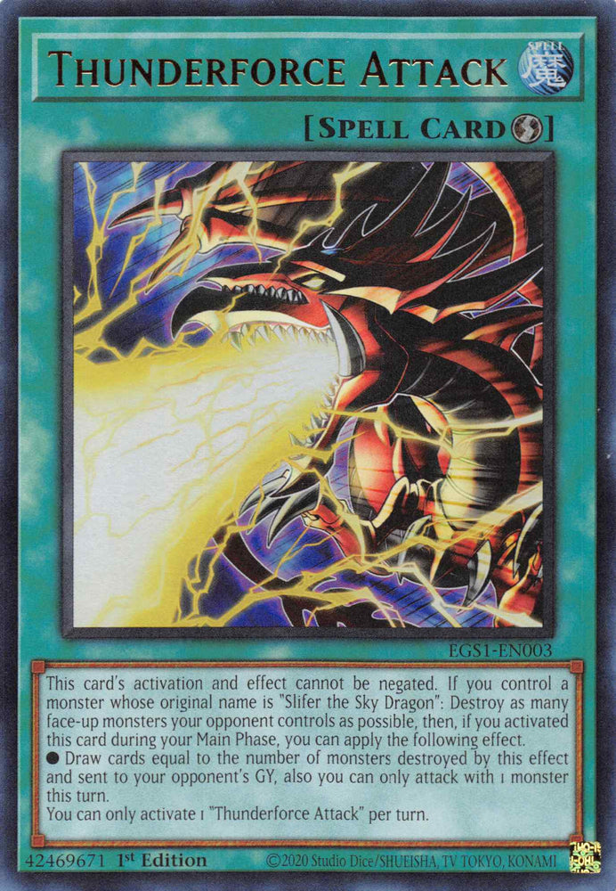 Thunderforce Attack [EGS1-EN003] Ultra Rare Yu-Gi-Oh!
