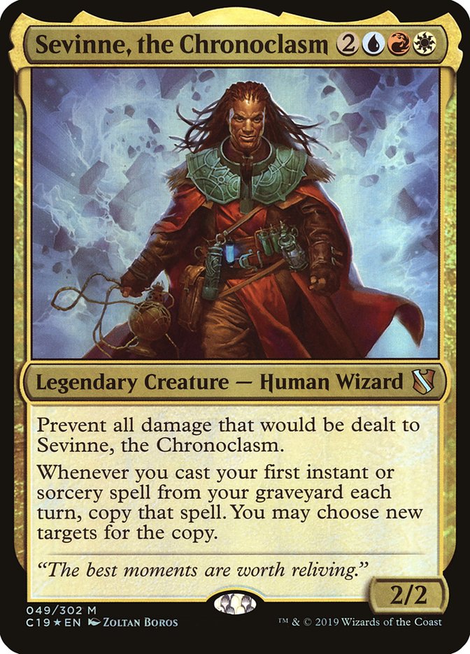 Sevinne, the Chronoclasm (Oversized) [Commander 2019 Oversized] Magic: The Gathering
