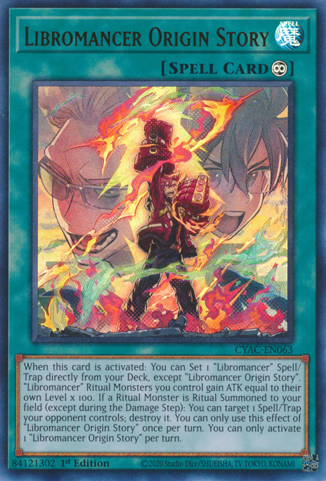 Libromancer Origin Story [CYAC-EN063] Ultra Rare Yu-Gi-Oh!