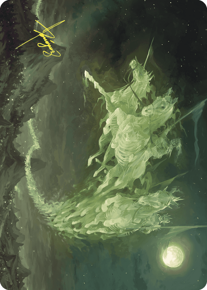 Moonshaker Cavalry Art Card (Gold-Stamped Signature) [Wilds of Eldraine Art Series] Magic: The Gathering