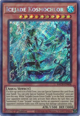 Icejade Kosmochlor [BACH-EN006] Secret Rare Yu-Gi-Oh!
