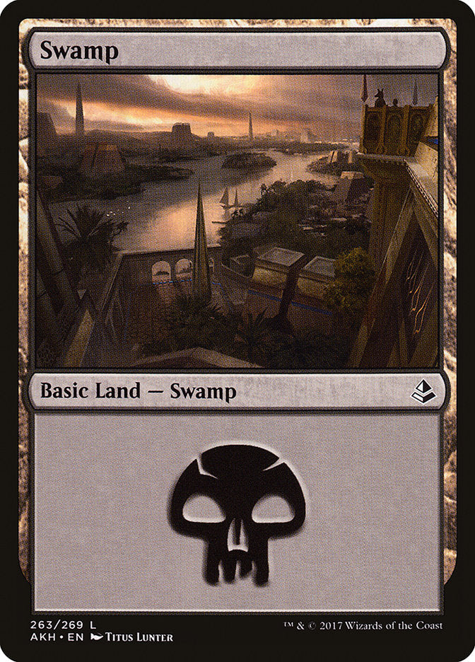 Swamp (263) [Amonkhet] Magic: The Gathering