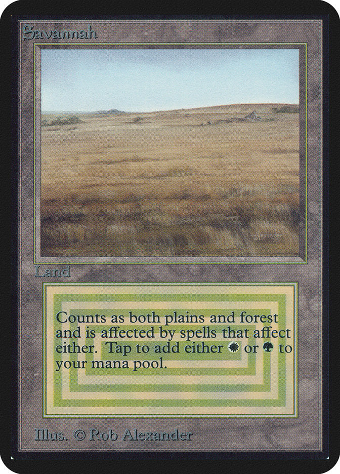 Savannah [Alpha Edition] Magic: The Gathering