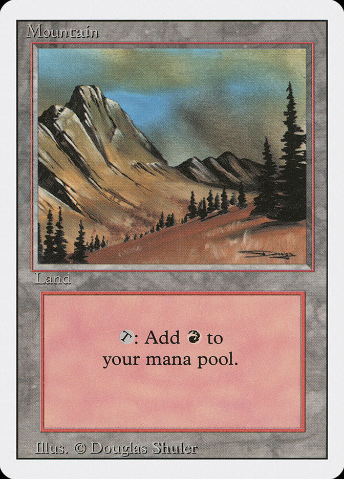 Mountain (303) [Revised Edition] Magic: The Gathering
