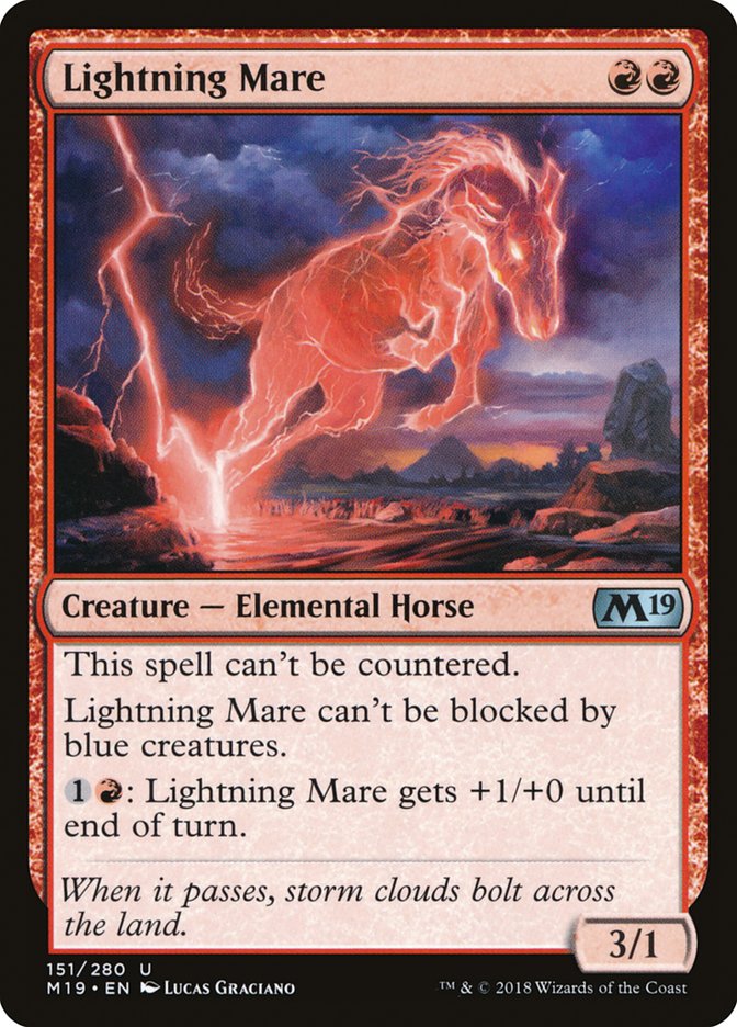 Lightning Mare [Core Set 2019] Magic: The Gathering