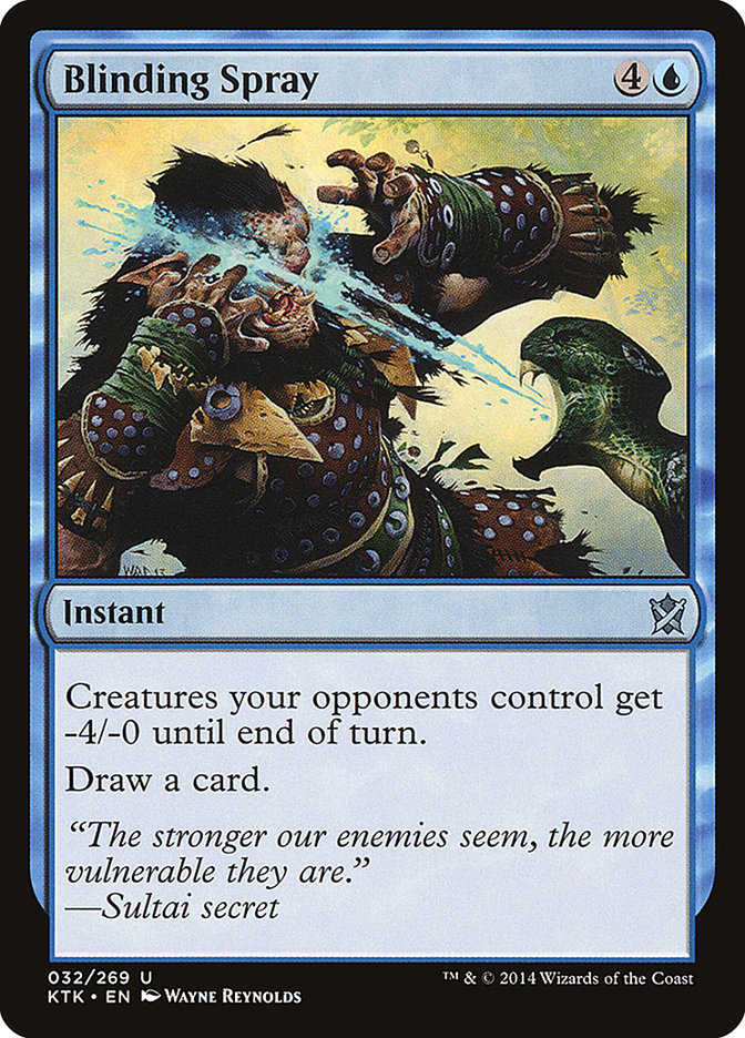 Blinding Spray [Khans of Tarkir] Magic: The Gathering