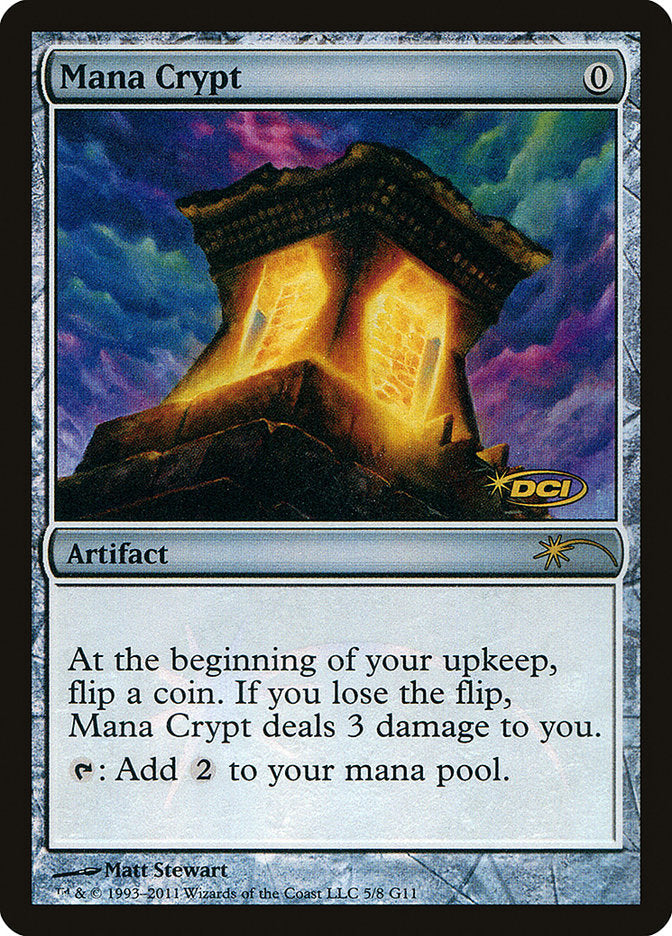 Mana Crypt [Judge Gift Cards 2011] Magic: The Gathering