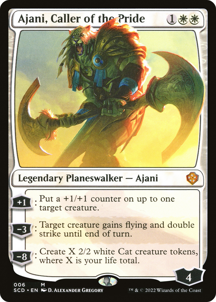 Ajani, Caller of the Pride [Starter Commander Decks] Magic: The Gathering