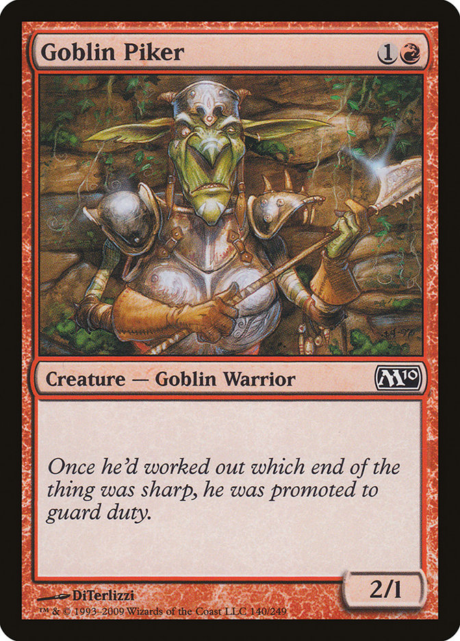 Goblin Piker [Magic 2010] Magic: The Gathering