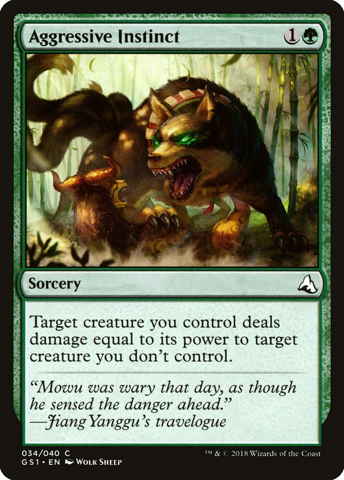 Aggressive Instinct [Global Series Jiang Yanggu & Mu Yanling] Magic: The Gathering