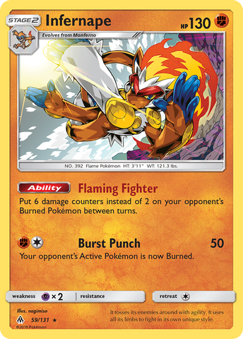 Infernape (59/131) [Sun & Moon: Forbidden Light] Pokémon