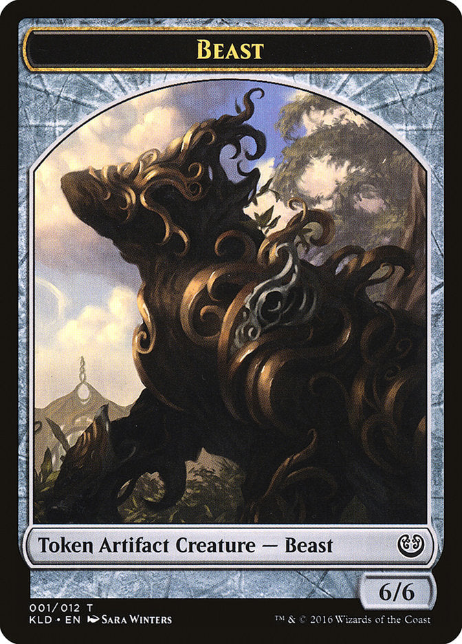 Beast Token [Kaladesh Tokens] Magic: The Gathering