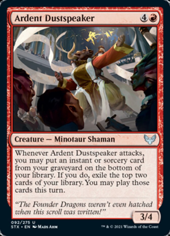 Ardent Dustspeaker [Strixhaven: School of Mages] Magic: The Gathering