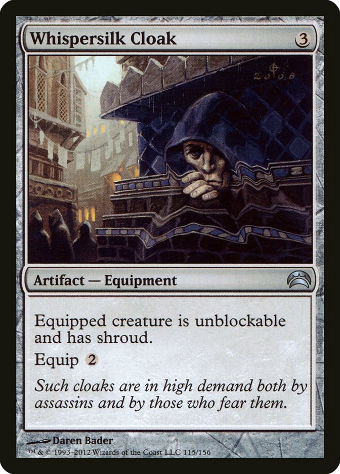 Whispersilk Cloak [Planechase 2012] Magic: The Gathering