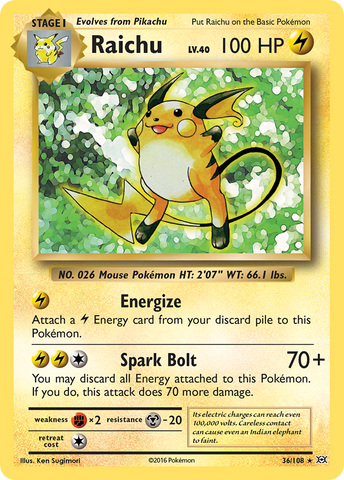 Raichu (36/108) [XY: Evolutions] Pokémon