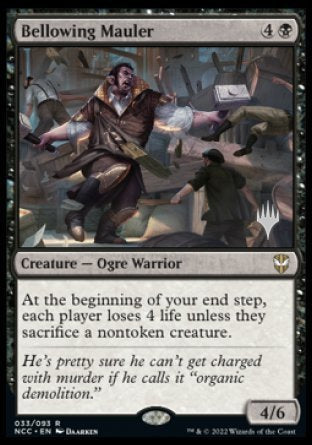 Bellowing Mauler (Promo Pack) [Streets of New Capenna Commander Promos] Magic: The Gathering