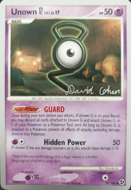 Unown G LV.17 (57/106) (Stallgon - David Cohen) [World Championships 2009] Pokémon