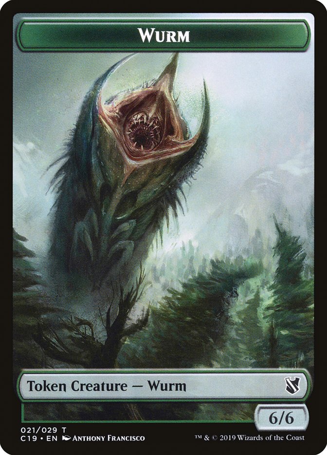 Beast (013) // Wurm Double-Sided Token [Commander 2019 Tokens] Magic: The Gathering