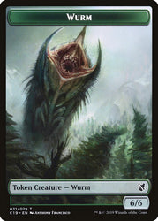 Beast (013) // Wurm Double-Sided Token [Commander 2019 Tokens] Magic: The Gathering