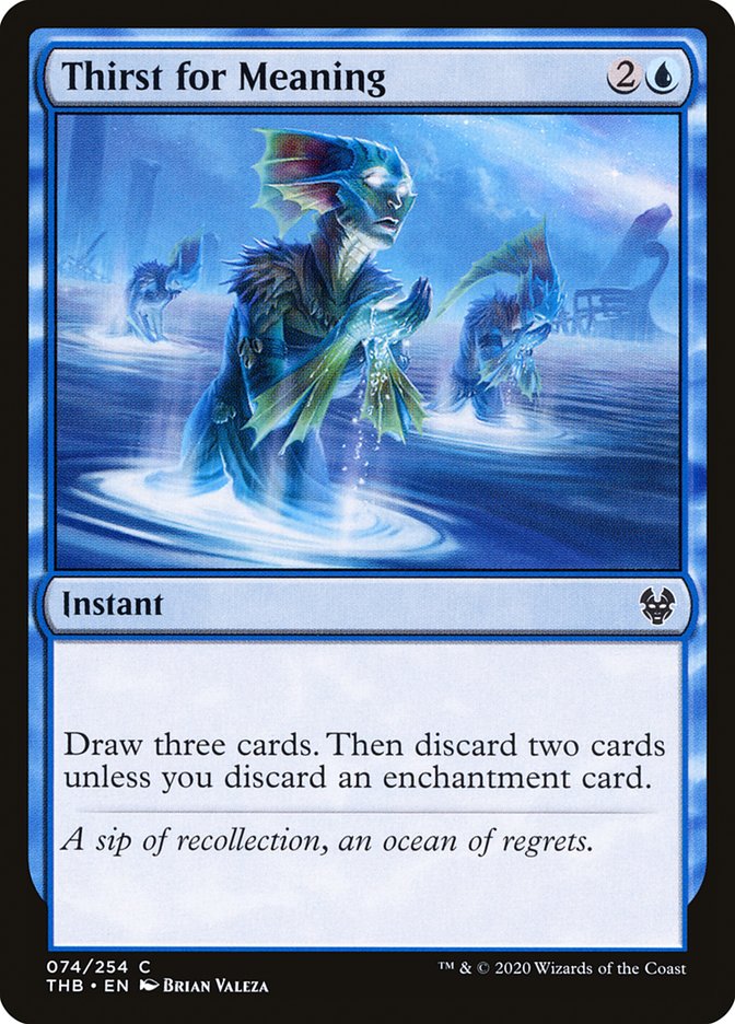 Thirst for Meaning [Theros Beyond Death] Magic: The Gathering